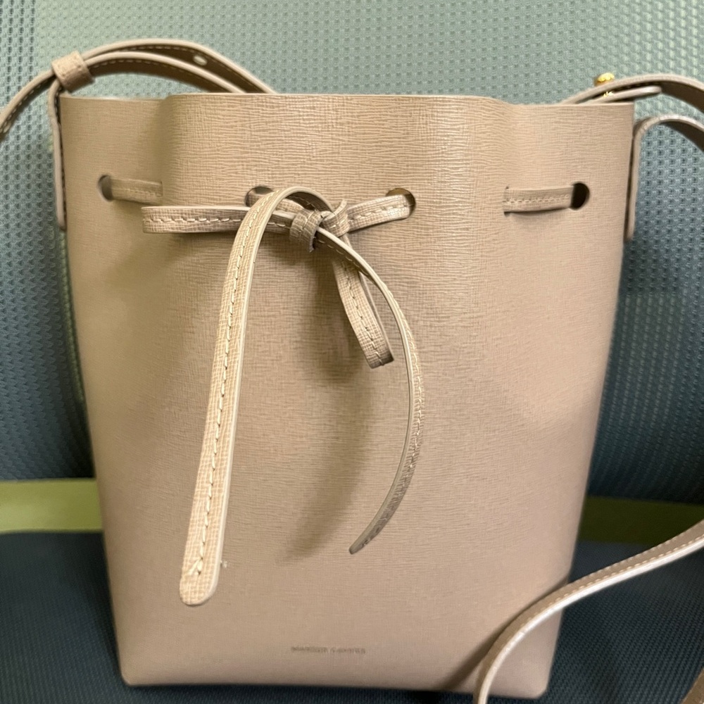Mansur Gavriel Beige Drawstring Bag